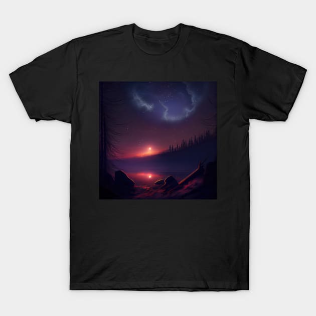 Starlit Sunset T-Shirt by seantwisted